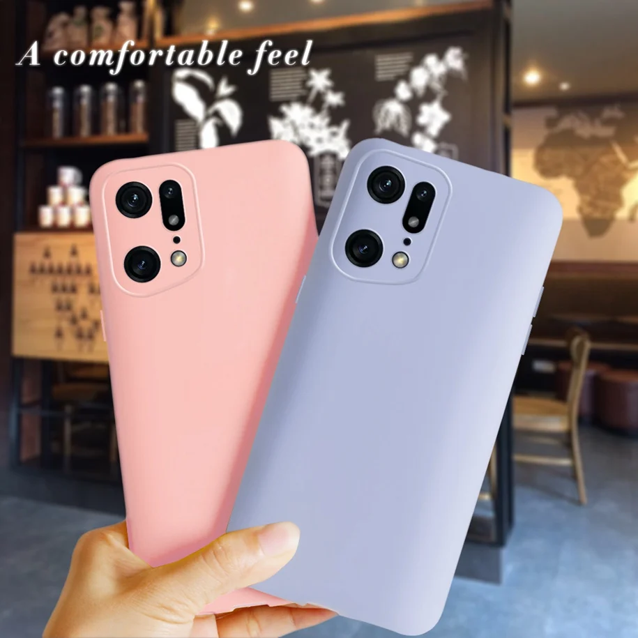 For OPPO Find X5 Pro Case Find X5 Lite Candy TPU Phone Cover Matte Funda For