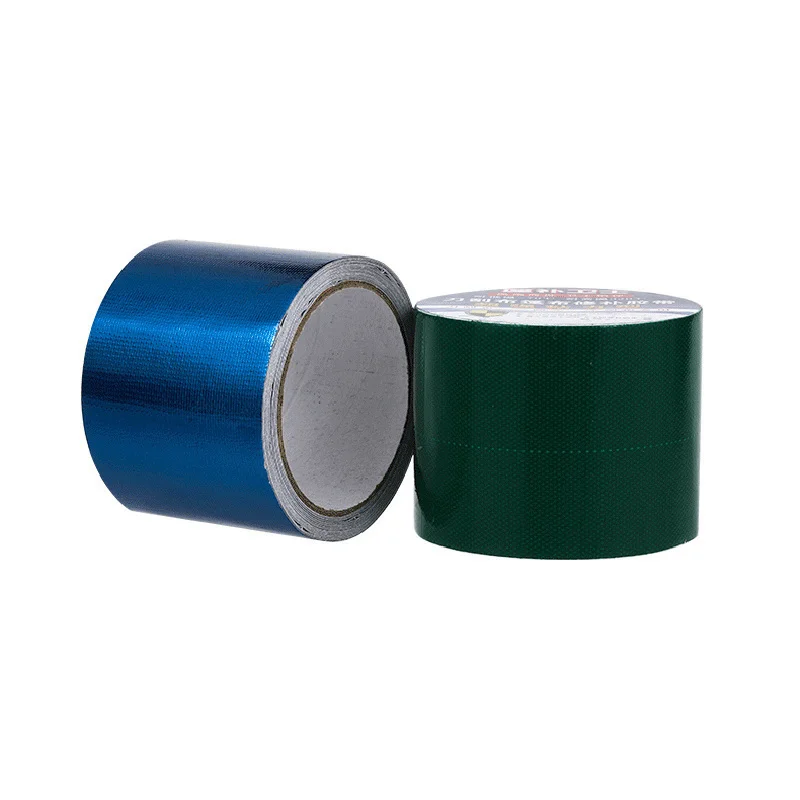 S825da9ef1cfc4c4e8da9f5df69c2bcfc4 Waterproof PE/PVC Tarpaulin Repair Tape Rainproof Cloth Adhesive Tape Outdoor Awning Tape Gummed Tape Film Parts Mallzona