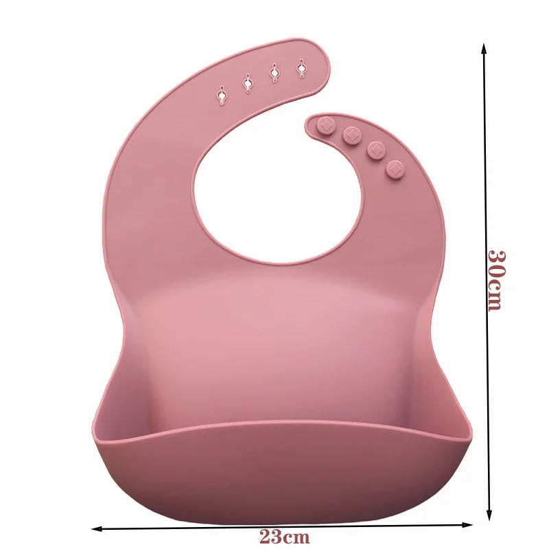 Baby Lunch Apron 1PC Toddler Silicone Bibs Waterproof Saliva Cartoon Feeding Bib