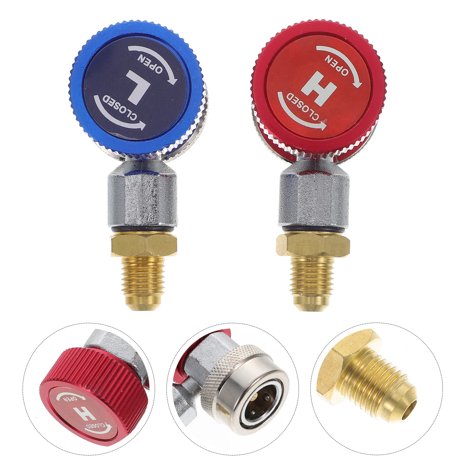 BesNPT R134a AC Quick Coupler Adapters – 1/4" SAE Male Flare High/Low Side Kit - View #10