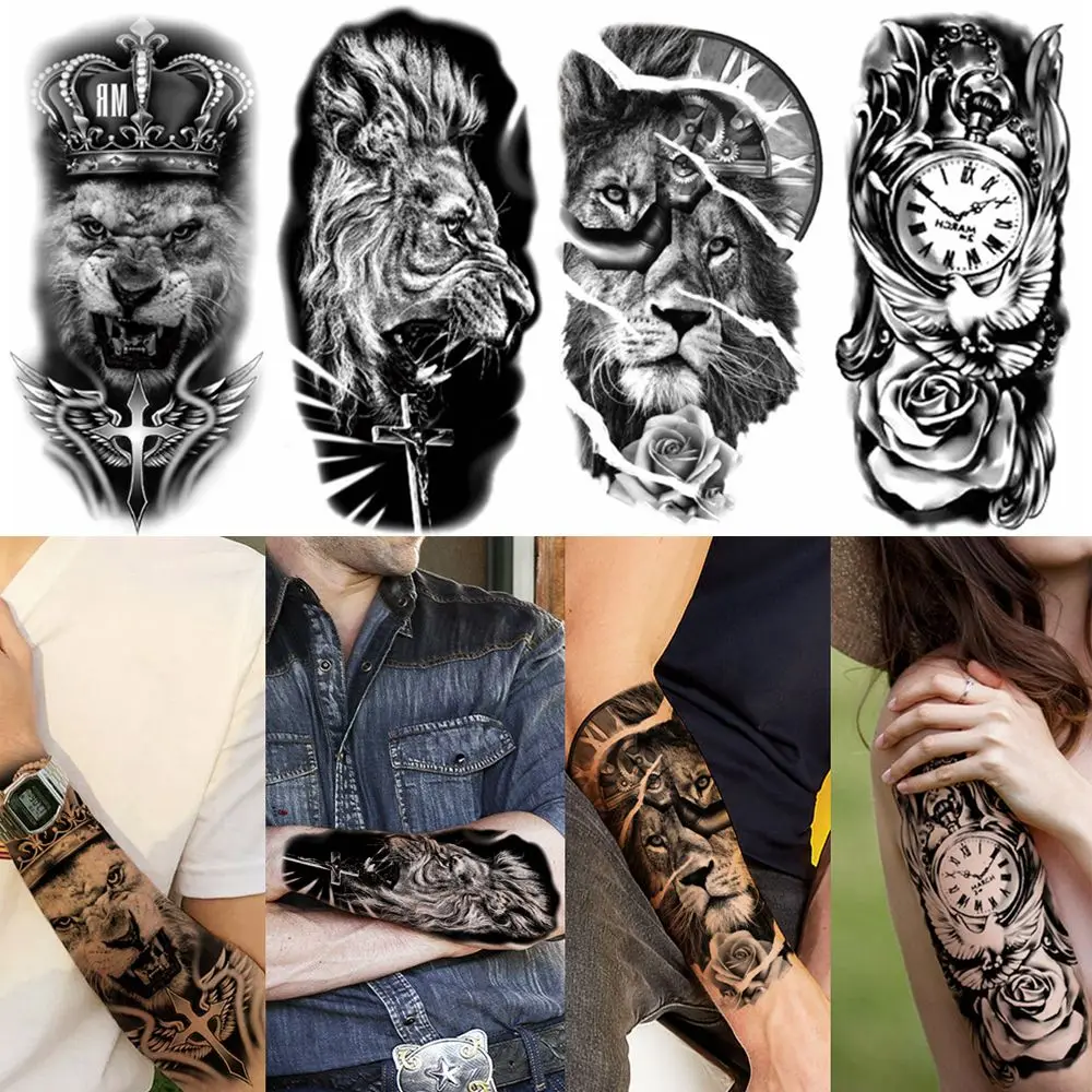 Temporary Tattoos 3D Warrior Evil Joker Gangster Fake Tattoo Stickers for  Adults Arm Rose Flower Cross Long lasting Tattoos|Temporary Tattoos| -  AliExpress