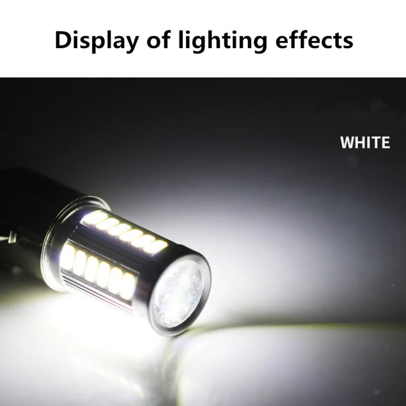 LED 안개등 램프, 자동 오토바이 헤드라이트, 33 SMD 모터 헤드램프, PX15D, BA20D, 1 개