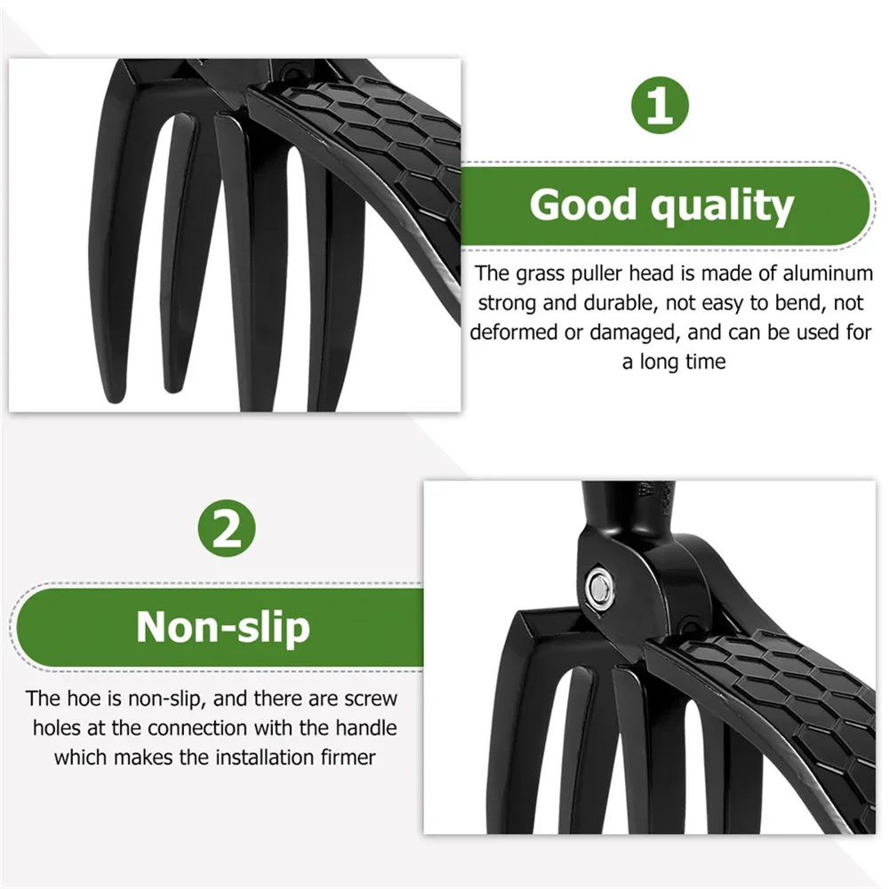 1PC Standing Weeding Head Replacement Claw Foot Pedal Weed Puller Stand Up Garden Digger Weeder Solo Root Remover(No stick) 4