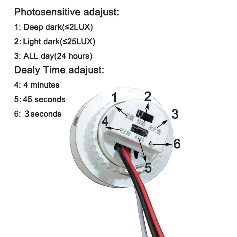 DOS02-LW - Interruptor De Luz Con Sensor De Movimiento Y