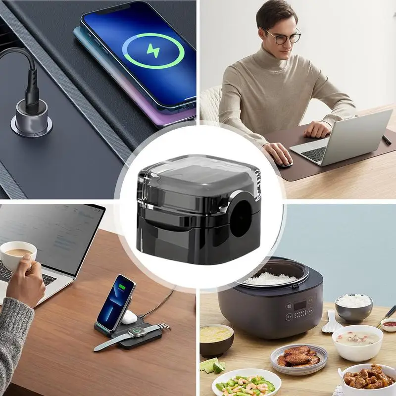Cord Holder Magnet Wire Holder Phone Charging Cable Keeper Desk Wire Charger Clip Management For Wall Nightstand 3