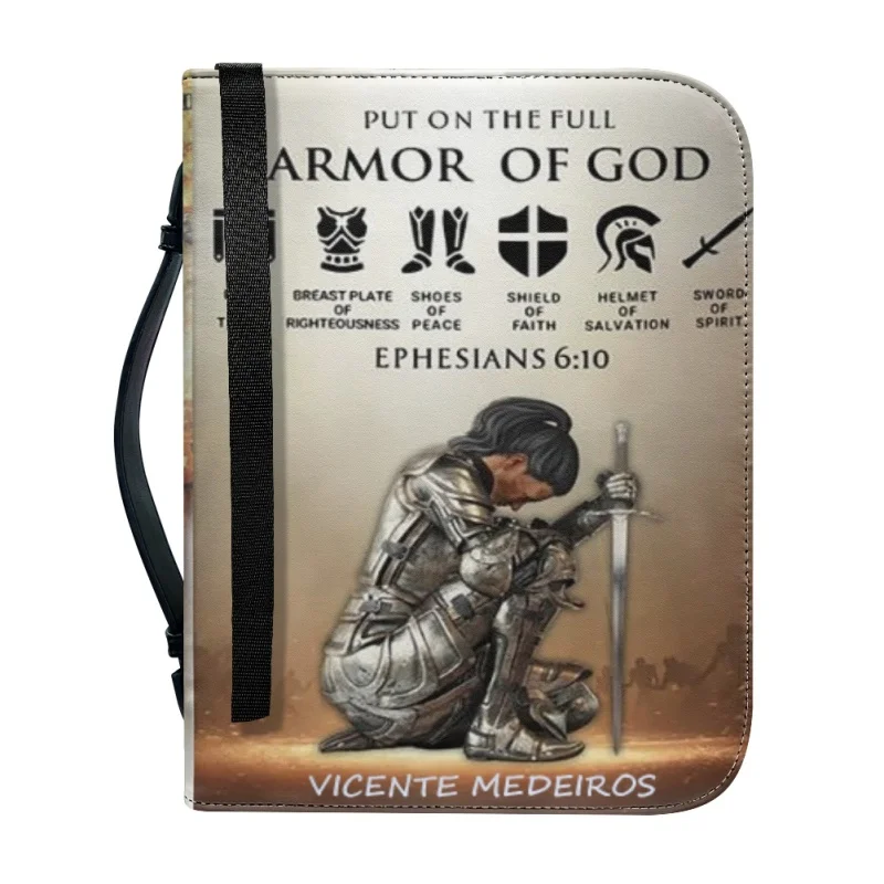Yikeluo New Fashion Design Bible Cover Case Women Bible Storage Bags Practical Bible Carrying Case Christianity Prayer Gift