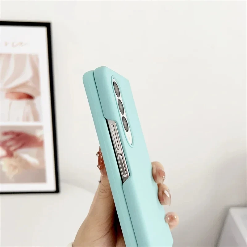 Phone Case Phone Protector Cover Original Liquid Silicone Plain for Samsung Galaxy Z Fold 4 5