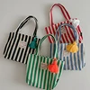 Children's Striped Bag Baby Outer Travel One Shoulder Crossbody Bag Fashion Solid Color Child Baby Change Handbags 1