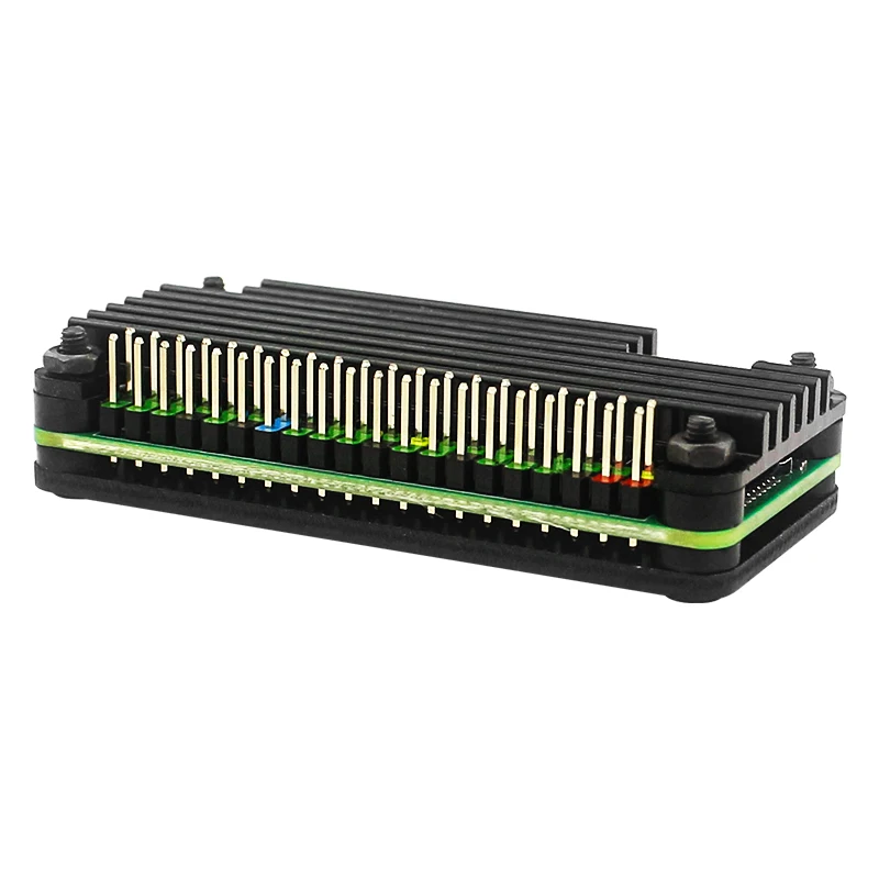 Raspberry Pi Zero 2 W Aluminum Cooler Case Armored Shell with Silicone Pad Passibe Cooling Heatsink for Pi Zero 2W W 1.3 — view 4