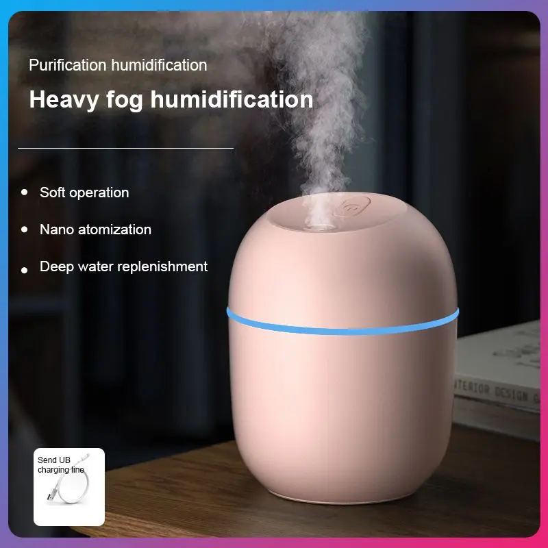

Humidifier Usb Water Drop Spray Portable Air Humidifier Household Desktop Indoor Essential Oil Diffuser Fogger