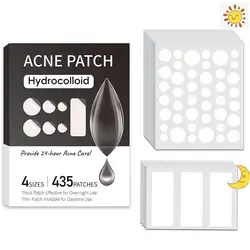 Advanced Hydrocolloid Acne Patches (435pcs - black)