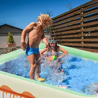 Thickened PVC Inflatable Swimming Pool Swimming Pool Wear-Resistant Aboves Ground Pool Bathtub Kids Pool Inflatable Pool 6