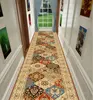 Persian Retro Villa Long Corridor Carpet Luxury Lobby Long Runner Area Rug IG Washable Non-slip Comfortable Stairway Mat Durable 3