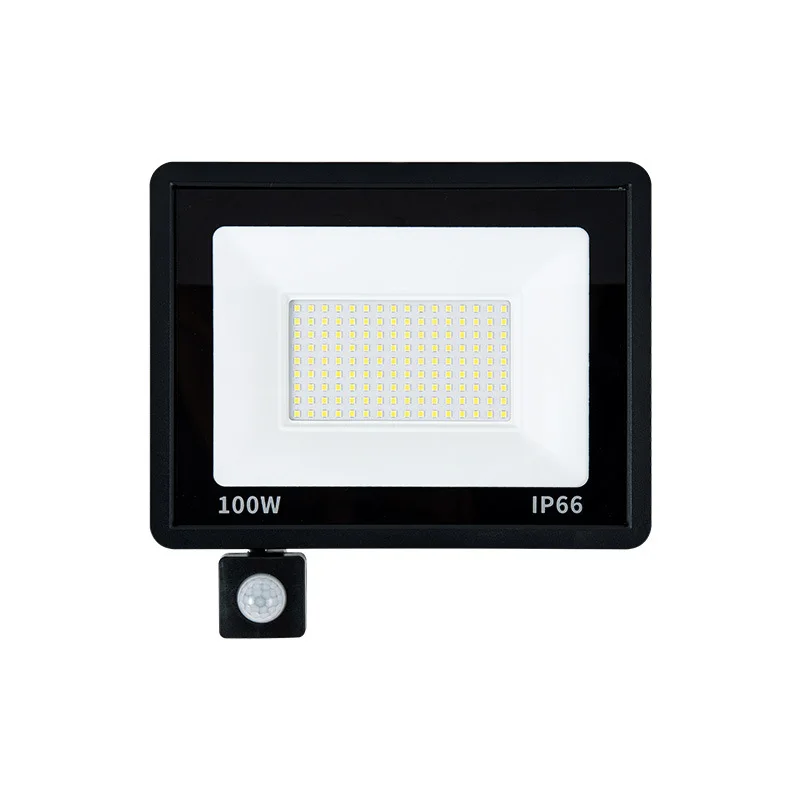 LED Flood Light PIR Motion Sensor Outdoor Led Spotlight 10W 20W 30W 50W 100W IP66 Waterproof Outdoor Garden Lighting Street Light
