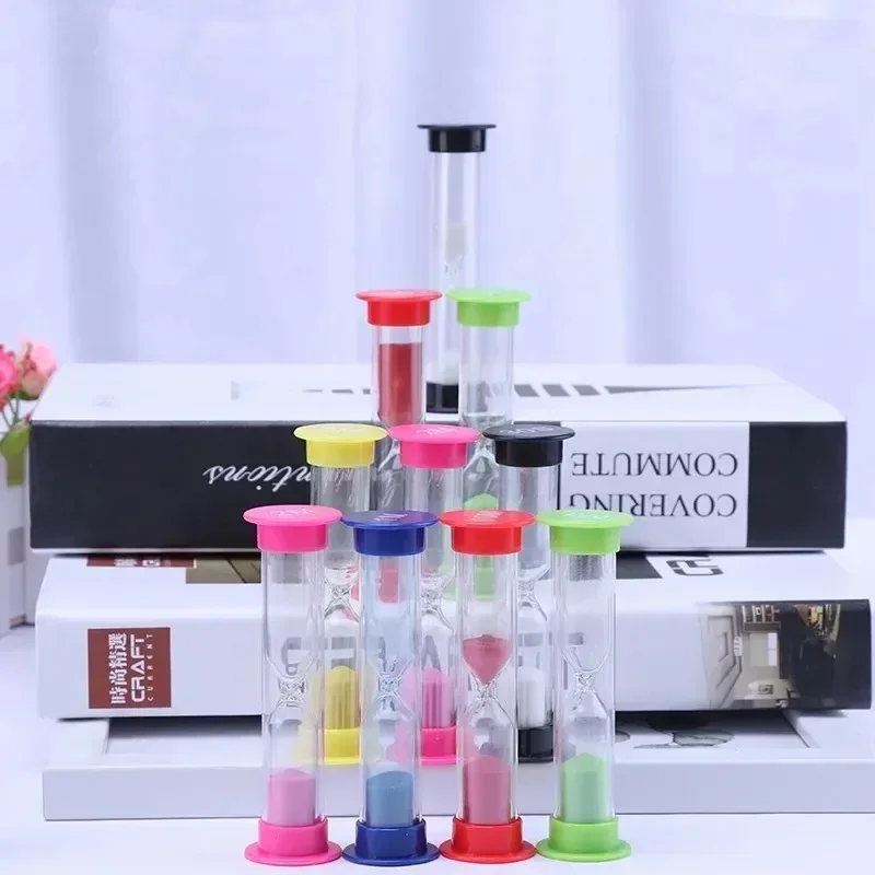 1/6pcs Sand Clock Colorful Hourglass Timer 0.5/1/2/3/5/10 Hour Glass Minutes Kitchen Kids Room Clocks Home Decor Garden Watch