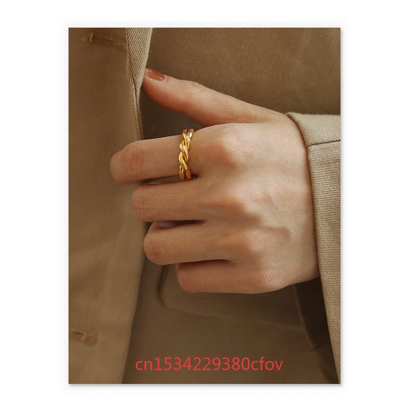 

Ancient Methods Heritage Vietnamese Sand Gold Wist-drill Shaped Opening Ring Fashion Exquisite Retro Accessories Ladies Gift