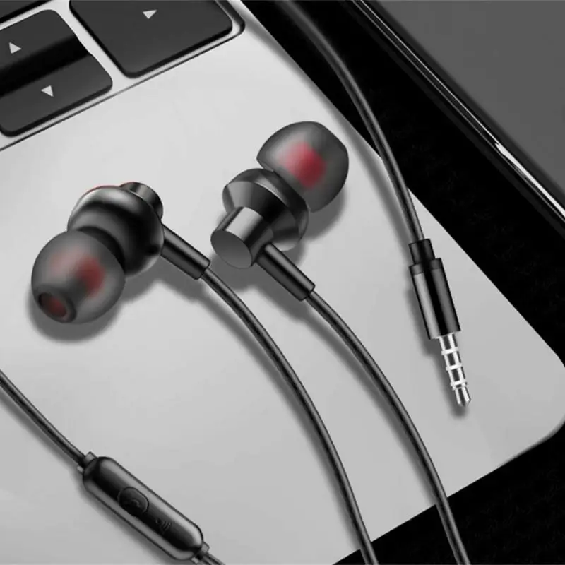 A03 3.5mm Subwoofer In-Ear Headphones Stereo HIFI Wired Earpiece Music Earphones Sport Headset for Phone