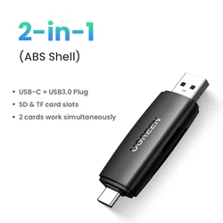 UGREEN Universal USB - C & USB 3.0 Memory Card Reader Adapter (2in1 ABS shell)