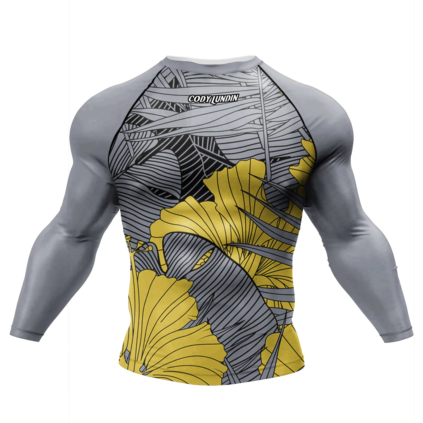 thumbnail image 1 of Camiseta Jiu Jitsu Rashguard MMA de alta calidad para hombre, camisetas de boxeo BJJ Rashguard, camisetas de sublimación de manga larga, ropa deportiva, 1 of 5