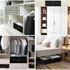 Under Bed Storage Containers,Underbed Storage 4.5 Inches Low Profile with Sturdy Sidewalls/Bottom for Clothes, Blanket, Pillows 6