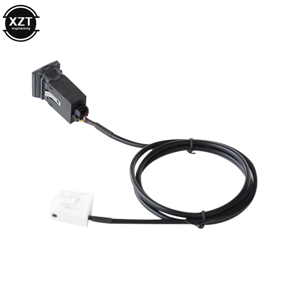 VW1 RCD510 RCD310 RNS315 Jetta 5 MK5 Golf 6 MK6 용 케이블 하네스가있는 소켓의 1 Set 자동차 AUX 스위치 인터페이스 어댑터