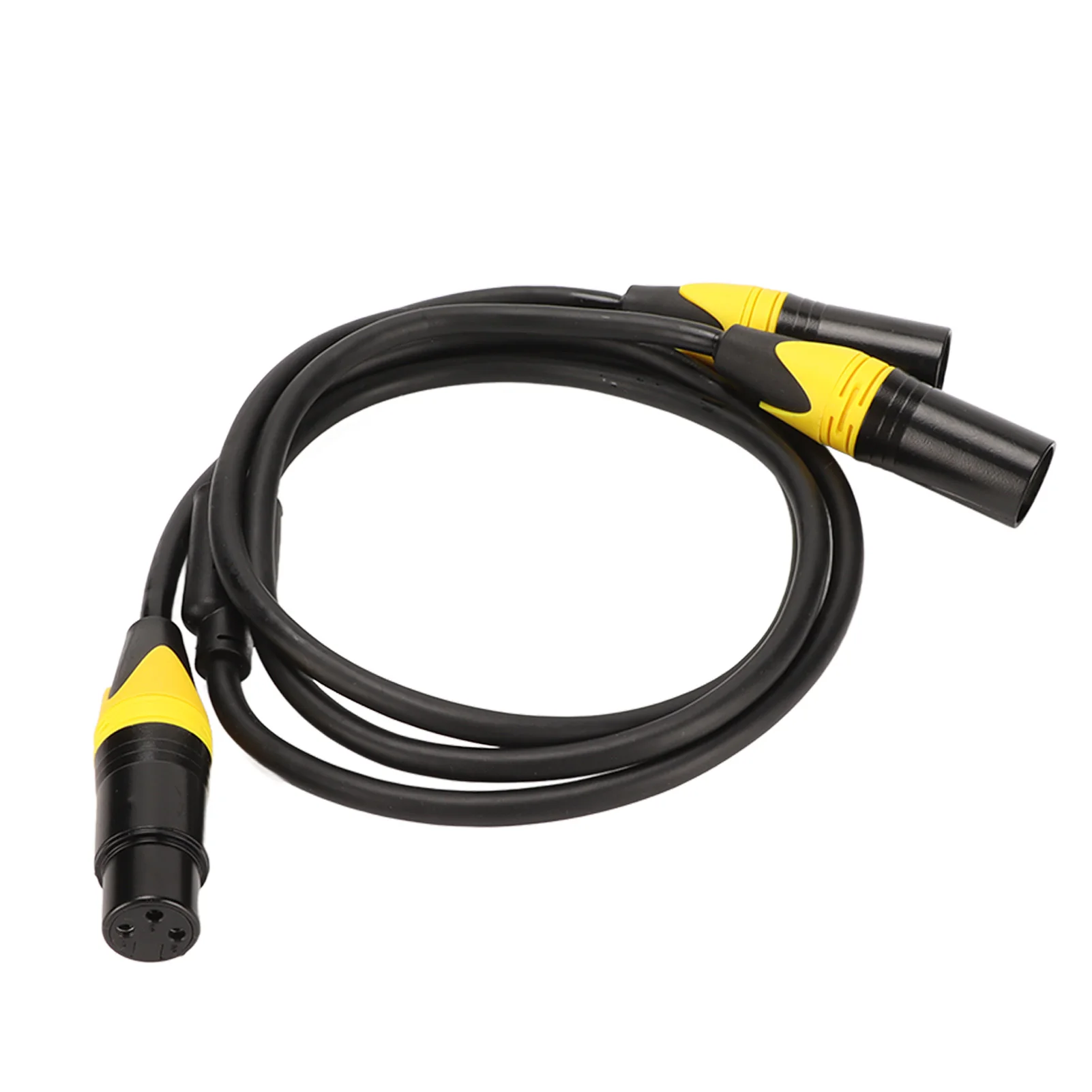 XLR Splitter Cable - Premium Noiseless Low Loss Y Cord for Mic, Speaker & Mixer 3.3ft