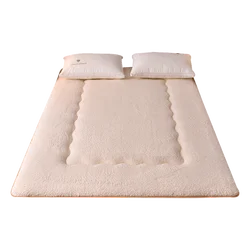 Colchón grueso y cálido para estudiantes, cama acolchada, Tatami, individual o doble, a la moda