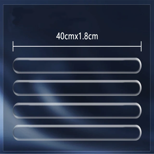 4PCS Extended Car Door Bumper Strip Transparent Body Protector Anti-scratch & Anti-scuff Protective Strip Body Decoration Strip 2