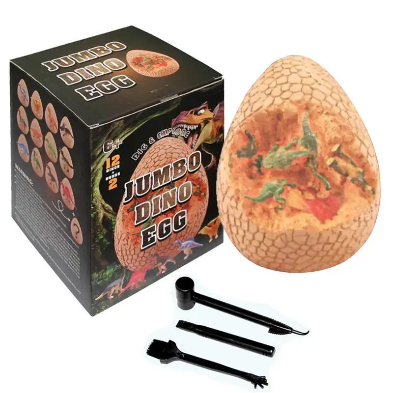 Dino Eggs Dig Kit uovo di pasqua giocattoli di dinosauro per bambini uovo di pasqua giocattoli di dinosauro archeologia scienza artigianato regali per bambini compleanno