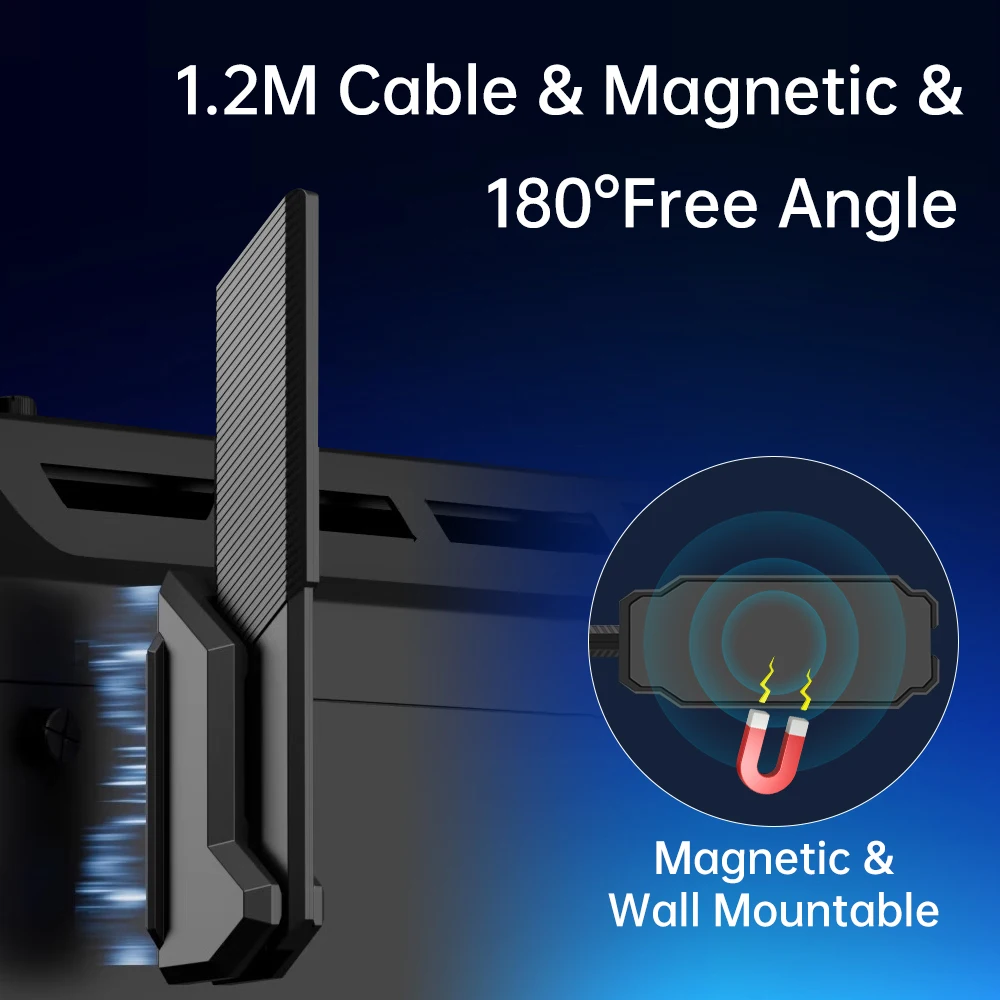 외부 접이식 WiFi 안테나 WiFi 6E 2.4G/5G/6G 12DBi PCIE 어댑터용 자기 고이득 신호 수신기