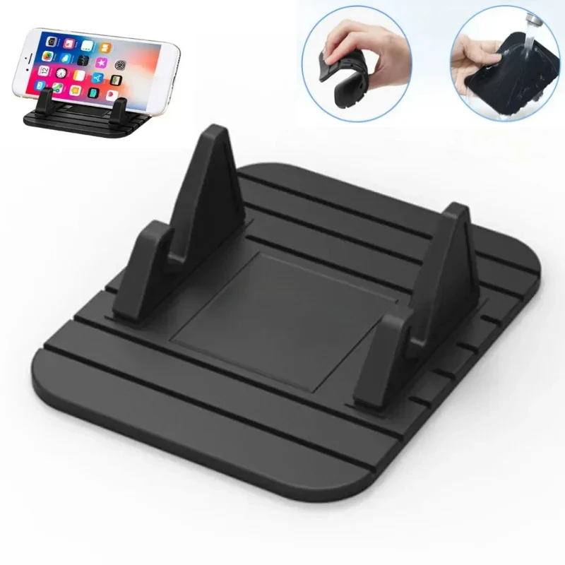 Silicone Car Phone Holder Car Dashboard Anti-slip Mat Mount Holder Pad Stand for Mobile Phone GPS Bracket