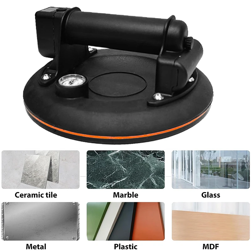 8Inch Electric Vacuum Suction Cup for Glass Tile 220kg Bearing Capacity 5000mAh Electric Vacuum Suction Cup With Air Pump