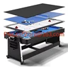 Factory Direct Sell 4 in 1 7FT Multi Game Pool Billiard Table, Air Hockey Table, Table Tennis Table with Dinning Top 1