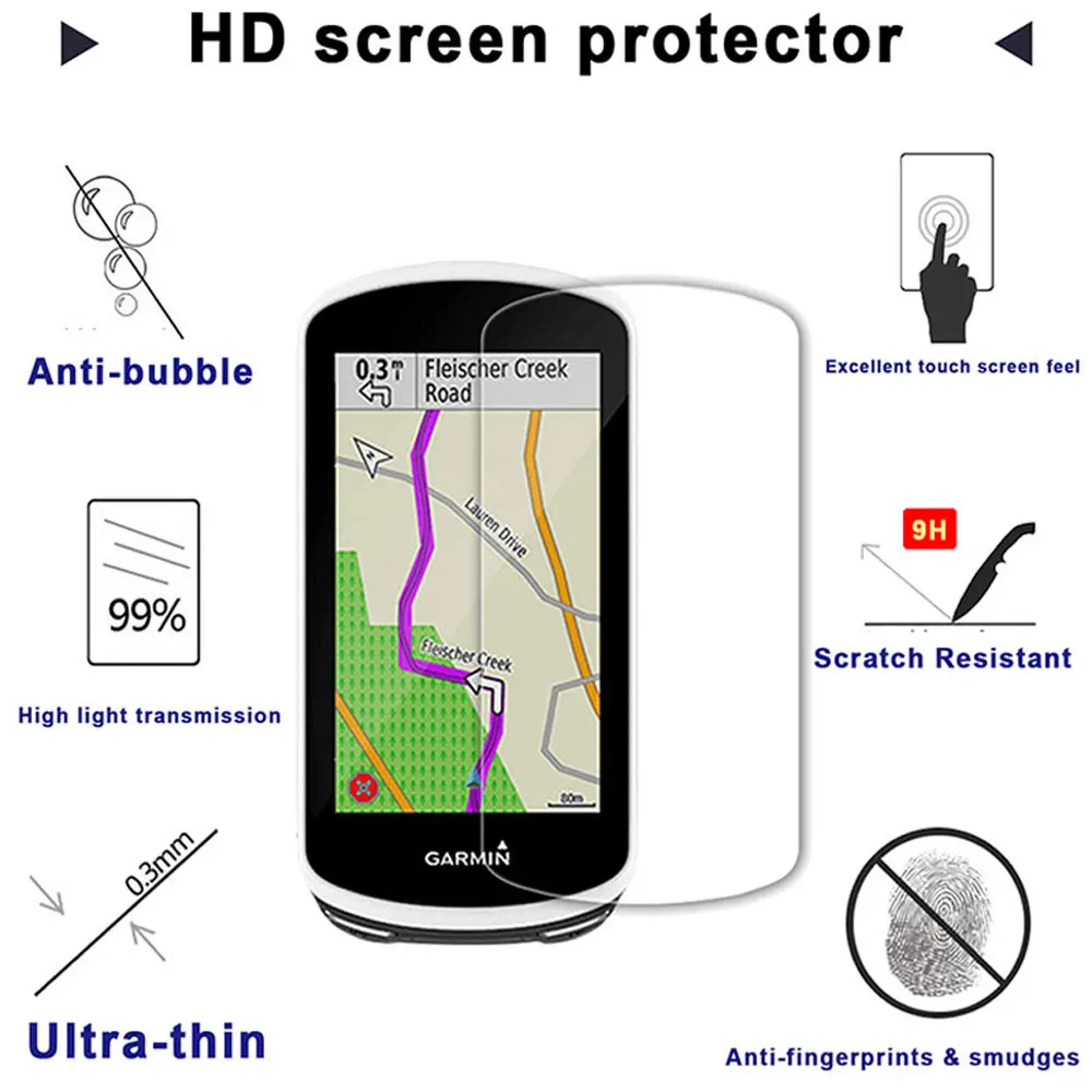 Cyclocomputer Protective Case + 2* Glass film For Garmin Edge 840 540 530 830 1040 1030 520 130 Silicone Screen Protection Cover