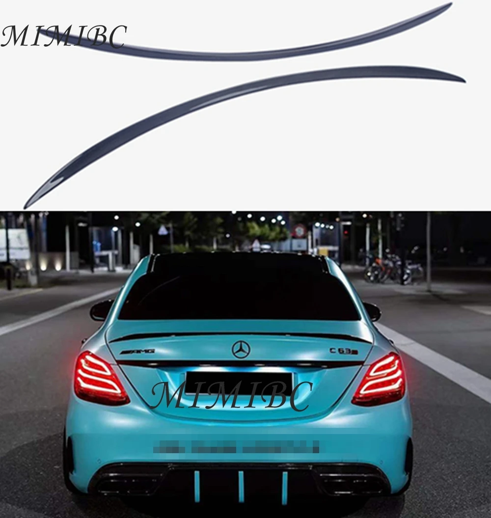 

FOR Mercedes-Benz C-Class W205 4Door sedan C63 Style Carbon Fiber Rear Spoiler Trunk Wing 2013-2022 FRP Forged carbon