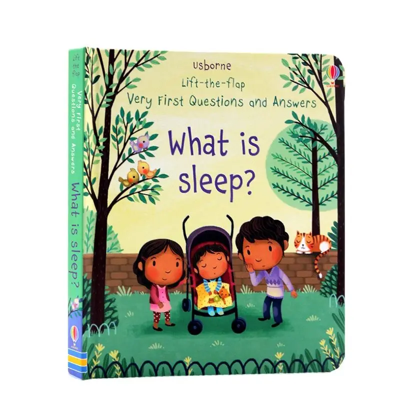 

Usborne Lift the Flap What is Sleep English Educational 3D Picture Books Baby Children Reading Hardcover Board Book