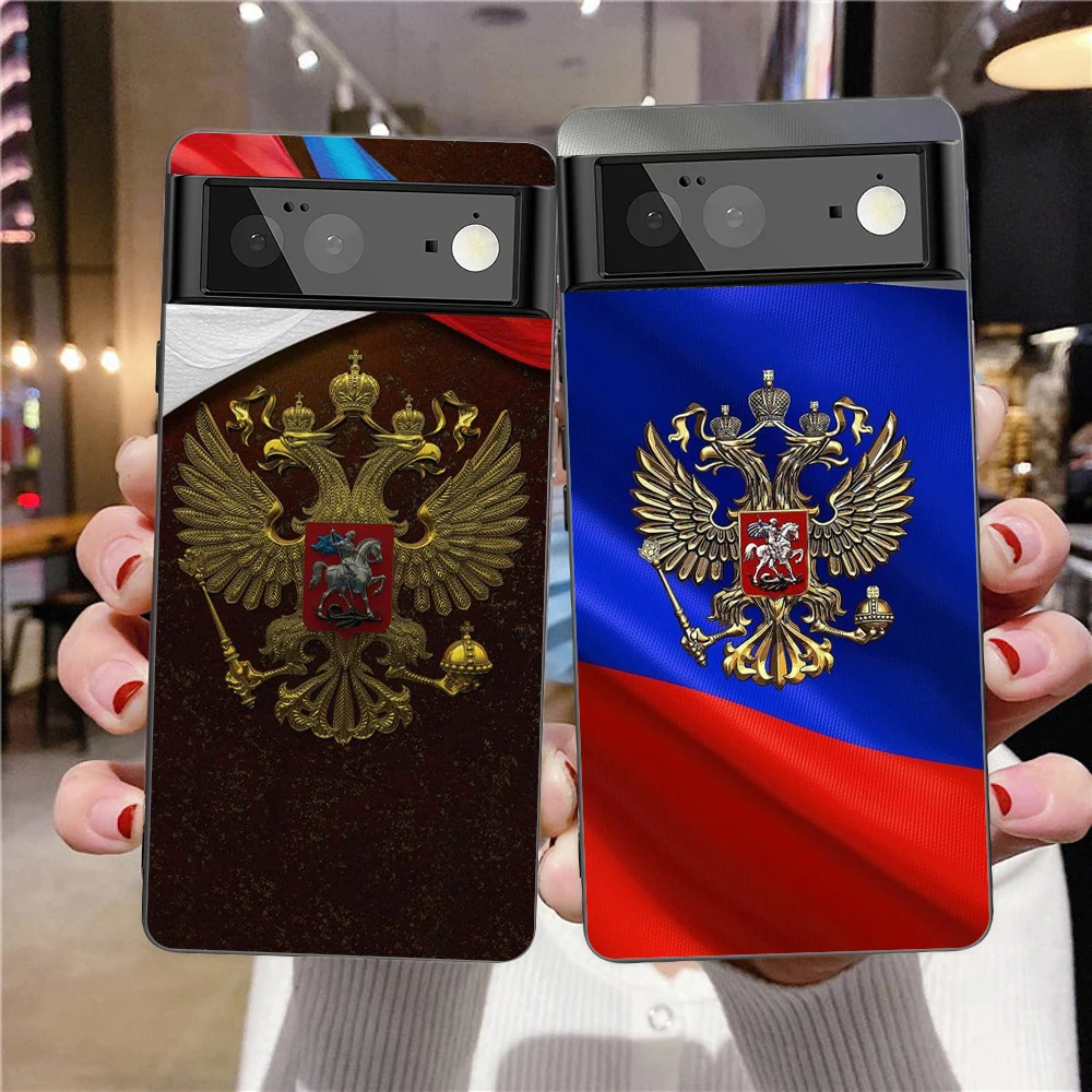 Russian Flag Shockproof Silicone Phone Case - Soft TPU Protective Cover