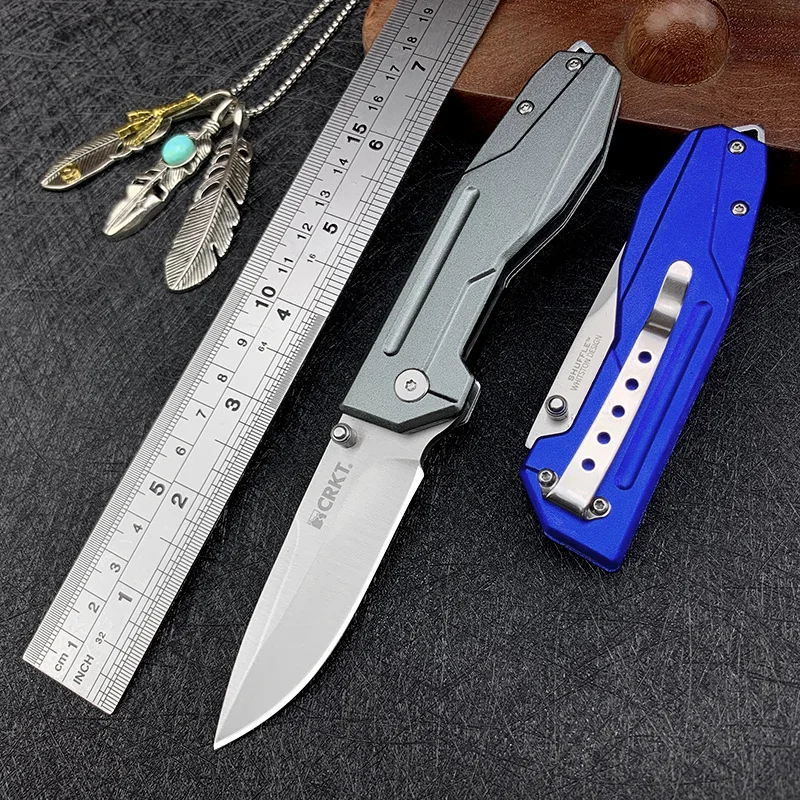 

Складной карманный нож для кемпинга, лезвие 8CR14, рукоятка из алюминиевого сплава, Охотничий Тактический нож для выживания, универсальные ножи, инструменты для повседневного использования, 2142