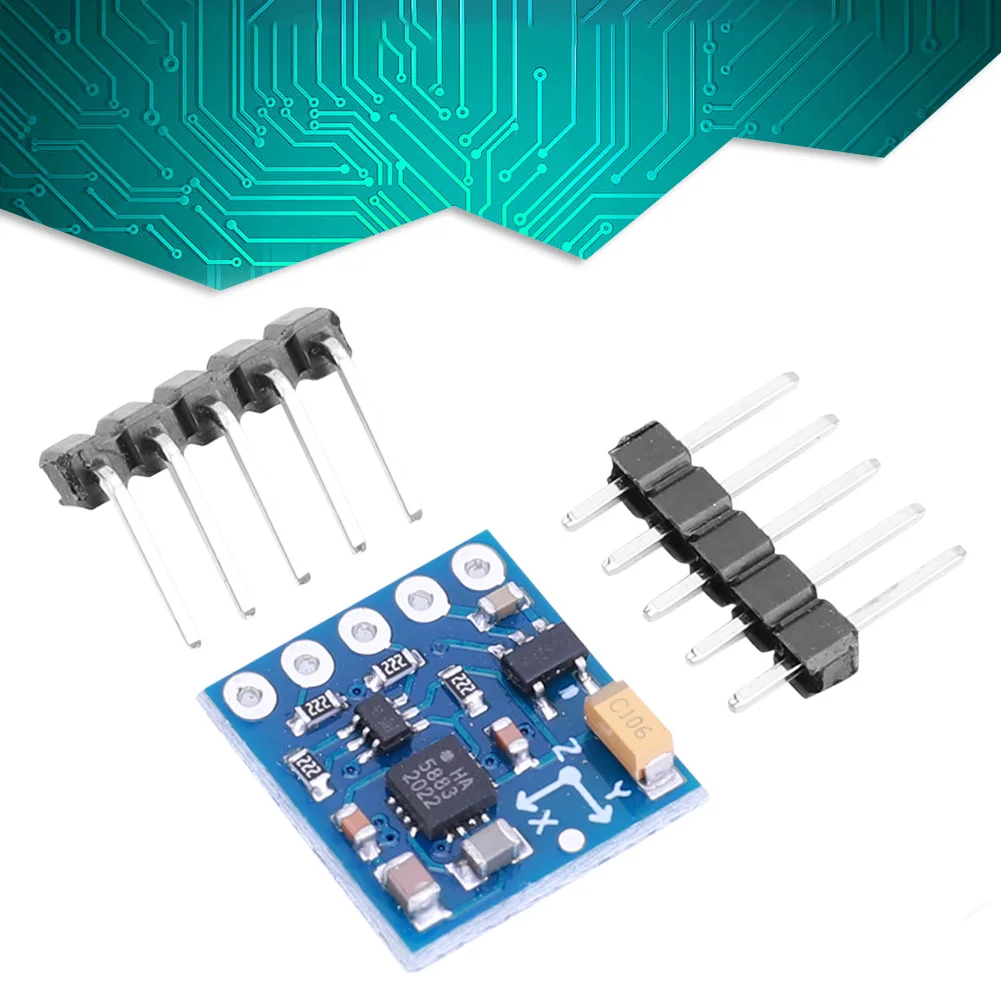 GY-271 Triple Axis Compass Magnetometer Sensor I2C IIC Electronic Compass Magnetic Sensor Module HMC5883L QMC5883L for Arduino