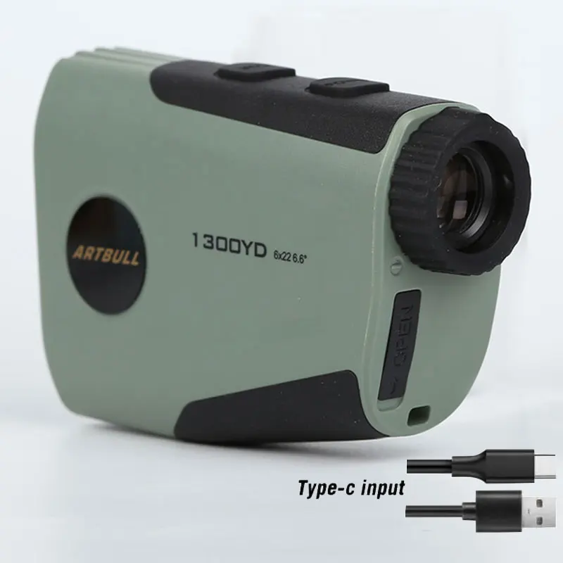 Дальномер для гольфа, аккумуляторный, USB Type-C, 1300 ярдов, 750 ярдов