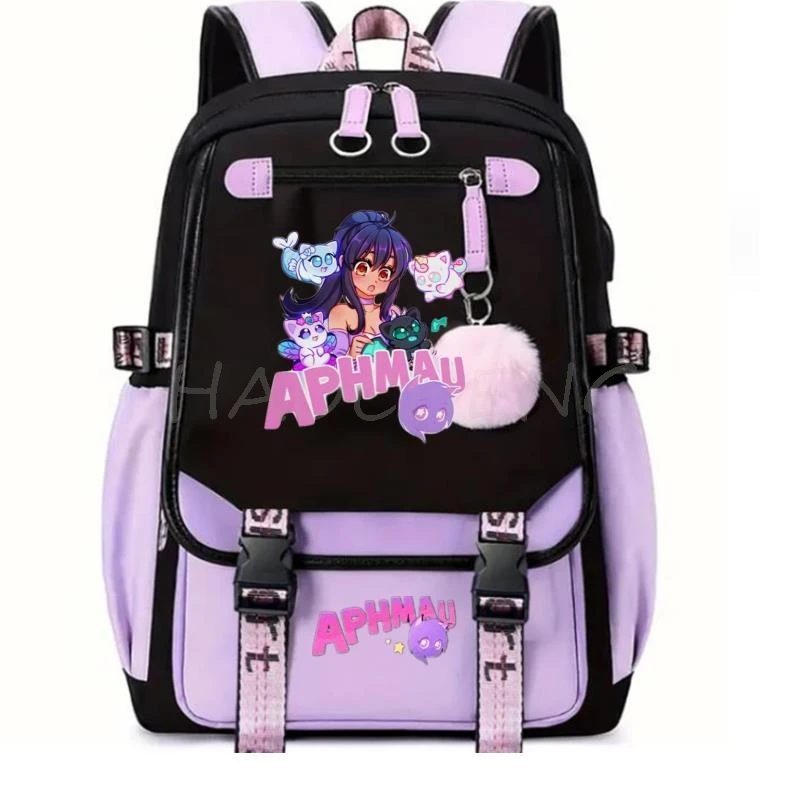 Kawaii Aphmau Zaino Multi Funzione Capacità Borse Da Scuola Per Adolescenti Organizzatore Usb Che Cambia Donne Cartoon Mochilas Kpop
