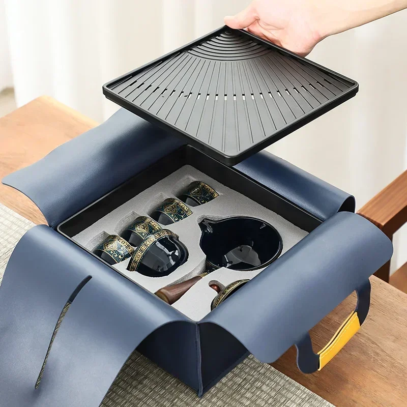 360 دوران صانع الشاي المحمولة Infuser حفل مجموعة إ...