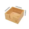 Tissue Box Restaurant Accessory Multi-function Case Bamboo Napkins Living Room Drink Dispenser Dining Table Paper Holder 6