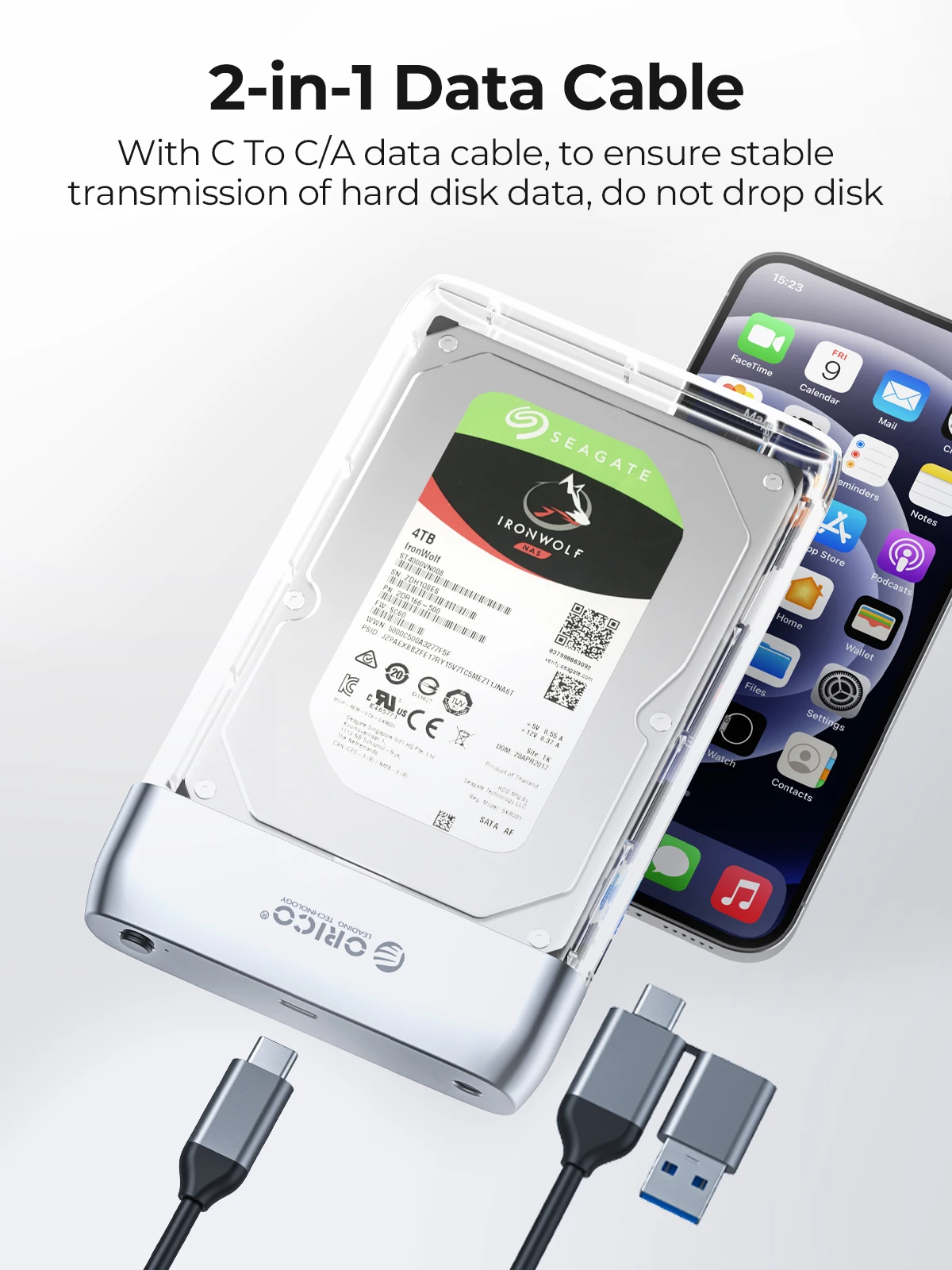 HDD Case, Suporte Auto Sleep, 3.5 