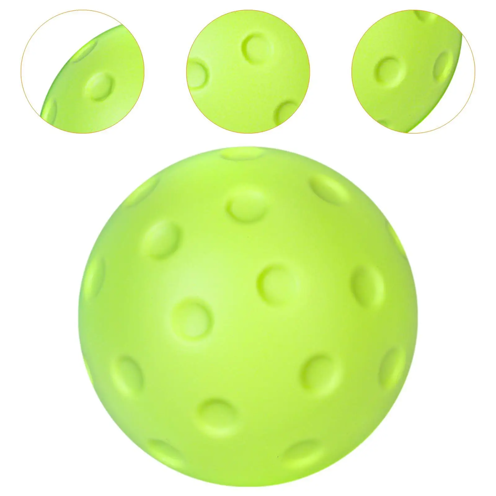 10x Pickleball Ball 74mm Indoor Practice Ball for Girls Boys Leisure Sports