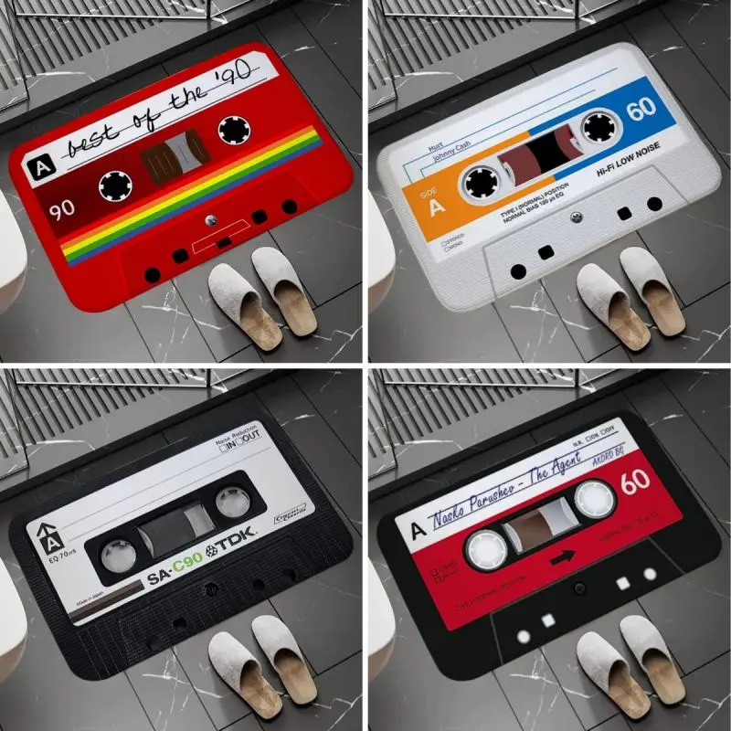 CassetteTapeDoorMatforLivingRoomHomeDecorationBathMatsWelcomeNon-SlipEntranceCarpetFloorWashableEntryRugs-AliExpress15