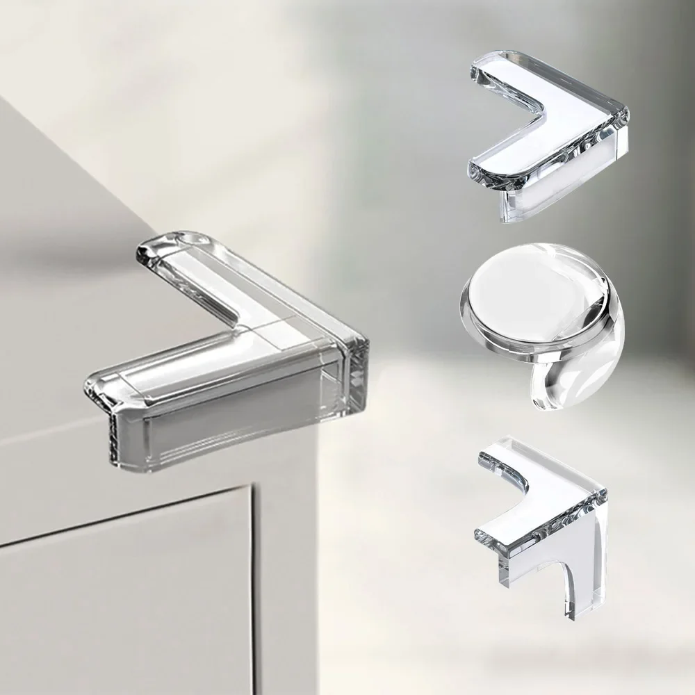 

Transparent Anticollision Angle for Children Protection Desk Corner Edge Protection Corner Tape Silicone Protective Cover Guards