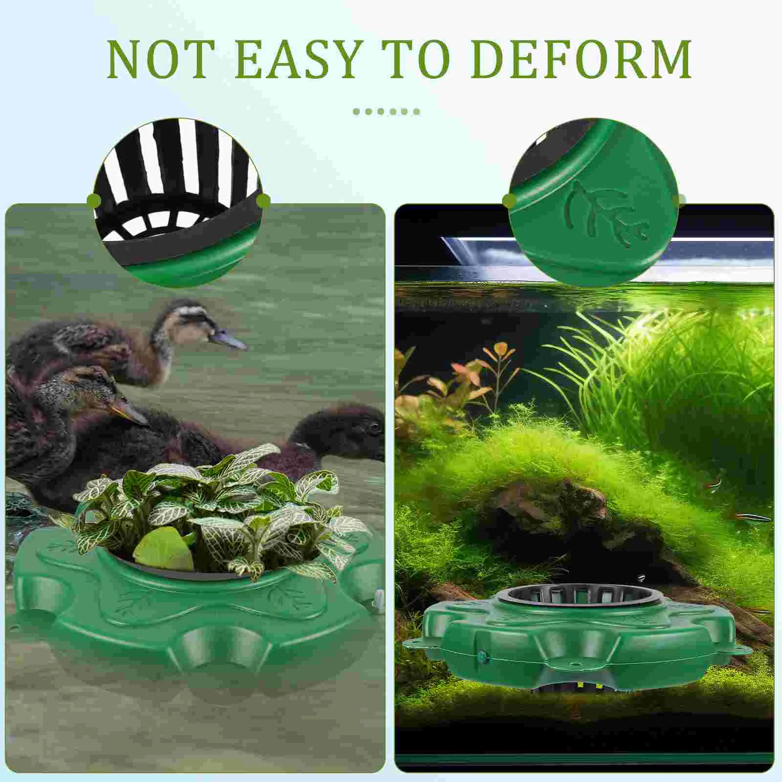 Floating Pond Planter Basket Hydroponic Floating Island for Water Gardens Easy to Install for Pond Decoration and Aquatic Plant