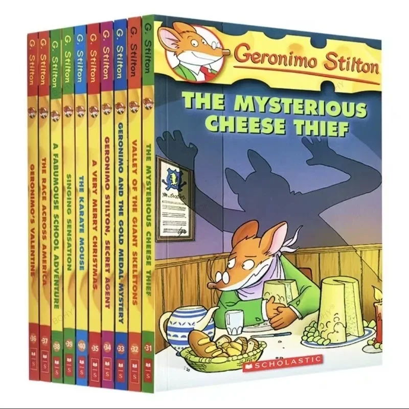 geronimo-stilton-english-picture-storage-book-adventure-explore-comic-fiction-filho-pai-filho-10-livros-31-40