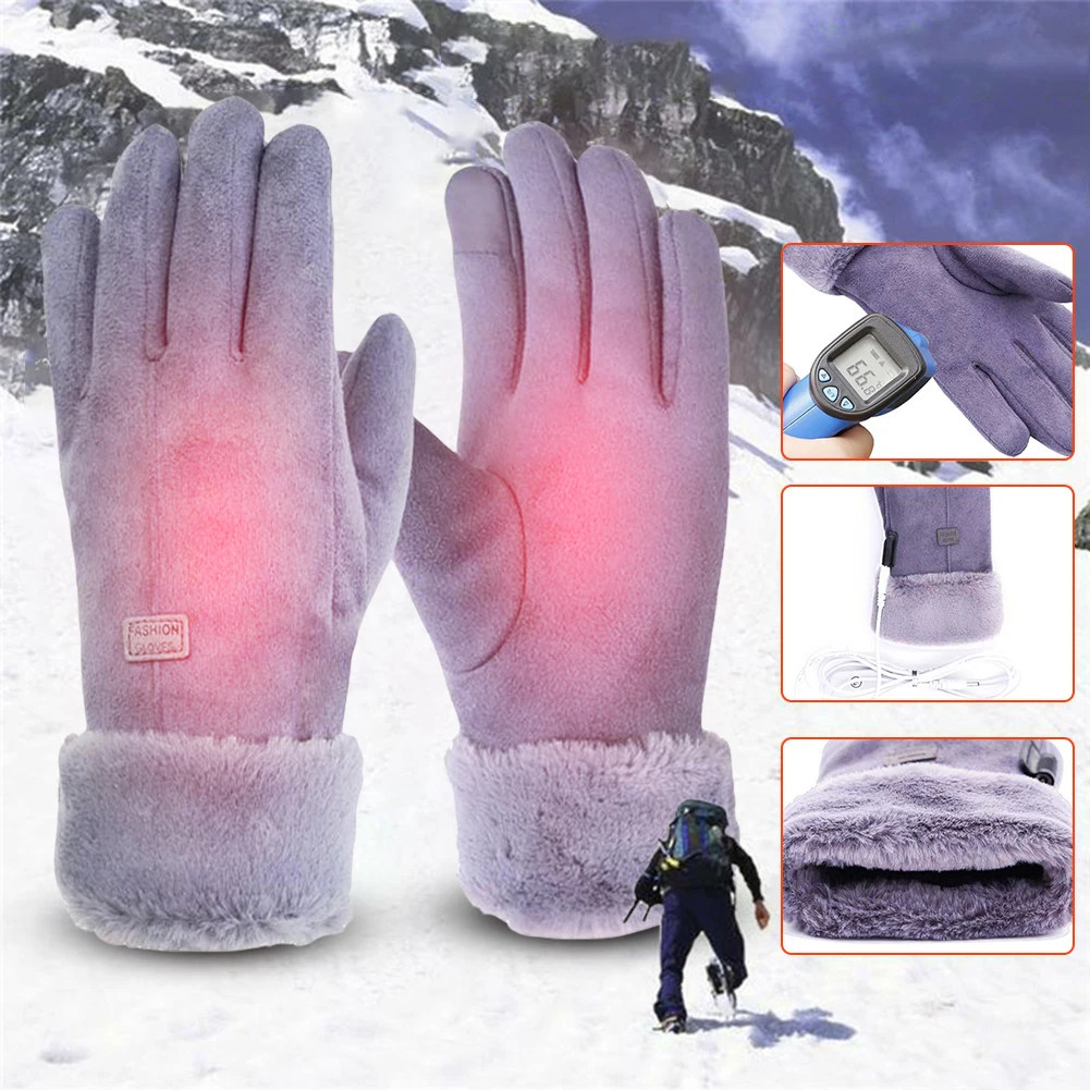 Electric Warm Gloves Gear Adjustment Motorcycle Heated Gloves